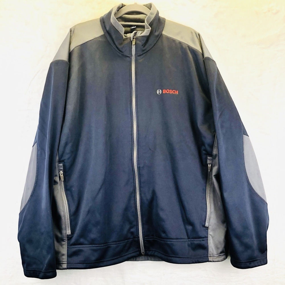 Bosch Jacket Mens XL  Windbreaker Coat Port Authority Navy Blue Utility Full Zip